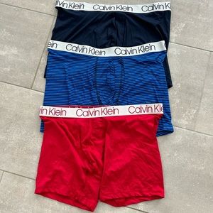Calvin Klein NEW microfiber stretch boxers SET OF 3